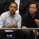 President Obama and British Prime Minister David Cameron at Tuesday's game(Gregory Shamus/Getty Images)